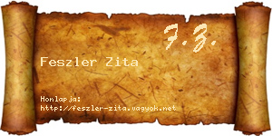 Feszler Zita névjegykártya